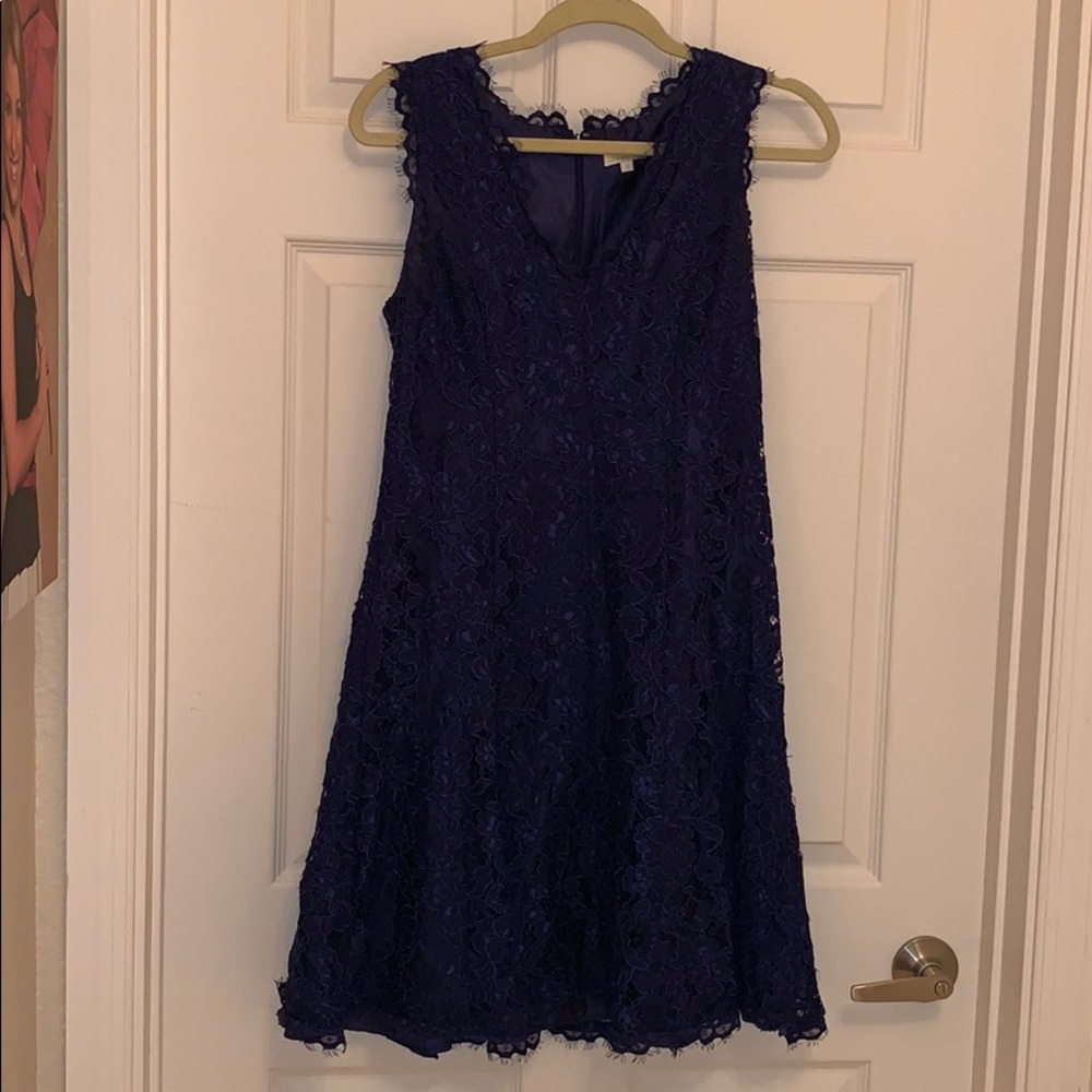 Shoshanna Blue Lace Dress - Picture 2 of 5